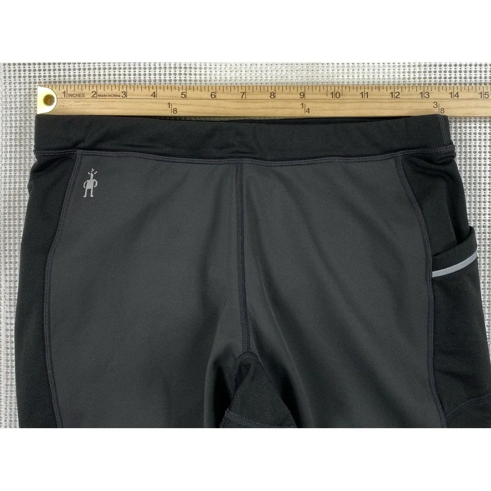 Smartwool Merino Sport Wind Tight Pants Men's Medium Black Merino Wool Blend